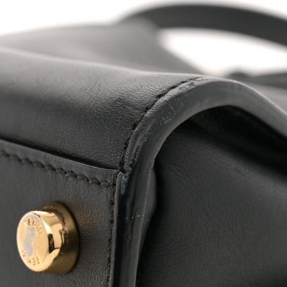 Fendi Vitello Tahiti Burro Medium Peekaboo Iconic Essentially Satchel Black Corda 10 of 15