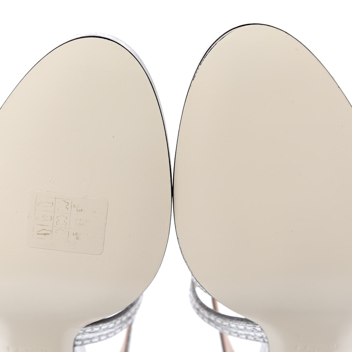 Metallic Calfskin Chameleon T-Strap Pumps 39.5 Silver