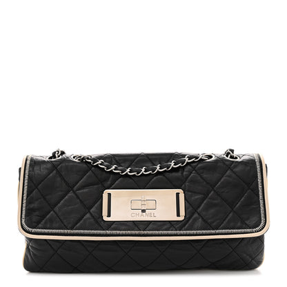 Chanel Lambskin East West Mademoiselle Flap Black 1 of 12