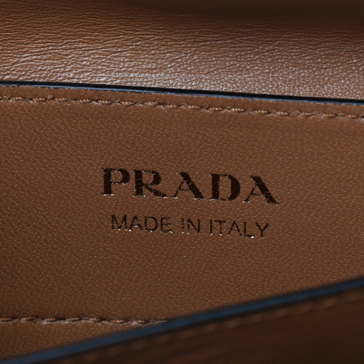 Prada City Calf Quilted Double Bag Caramel 6 of 9