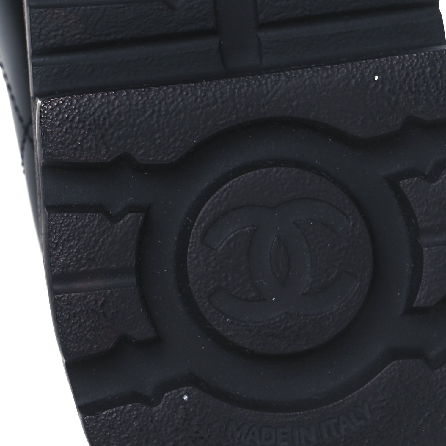 Chanel Calfskin Stitched CC Loafers 37 Black 8 of 9