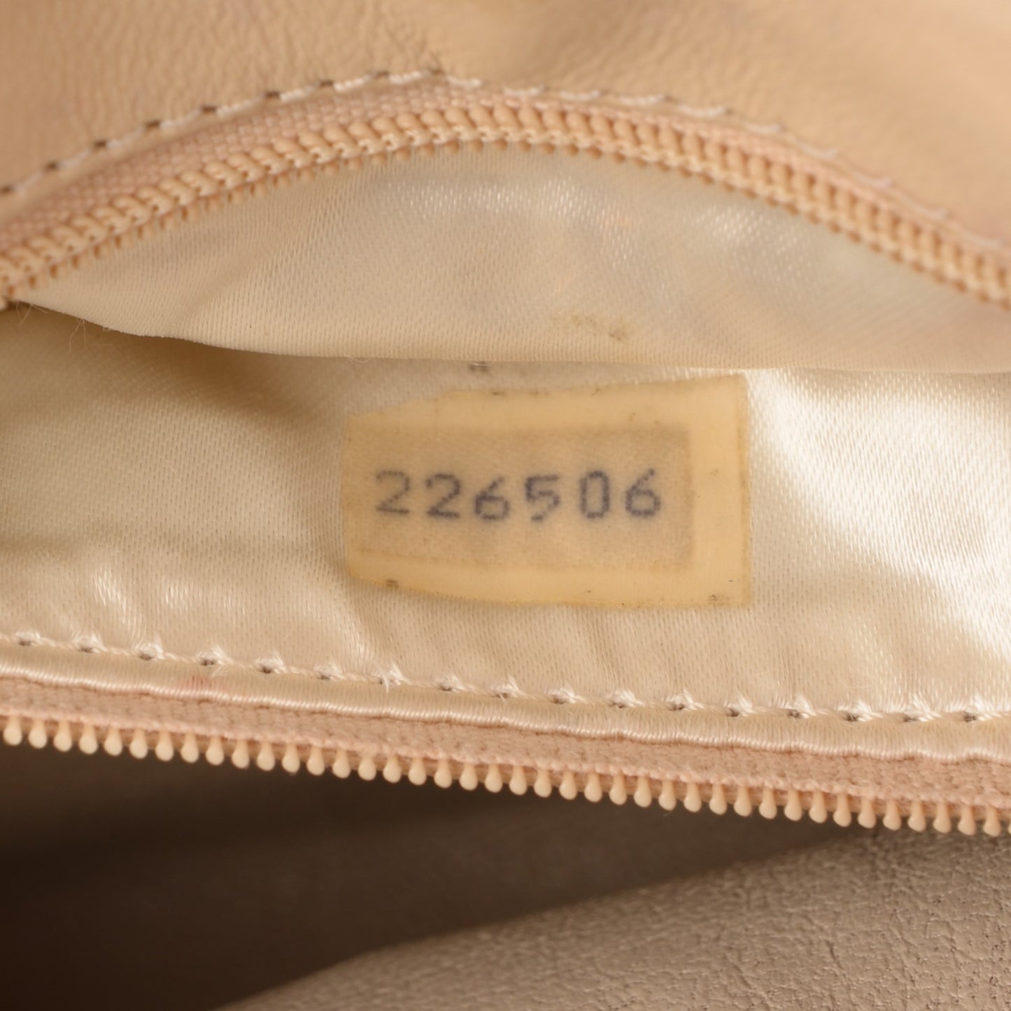Quilted Lambskin Tassel Shoulder Bag Light Beige