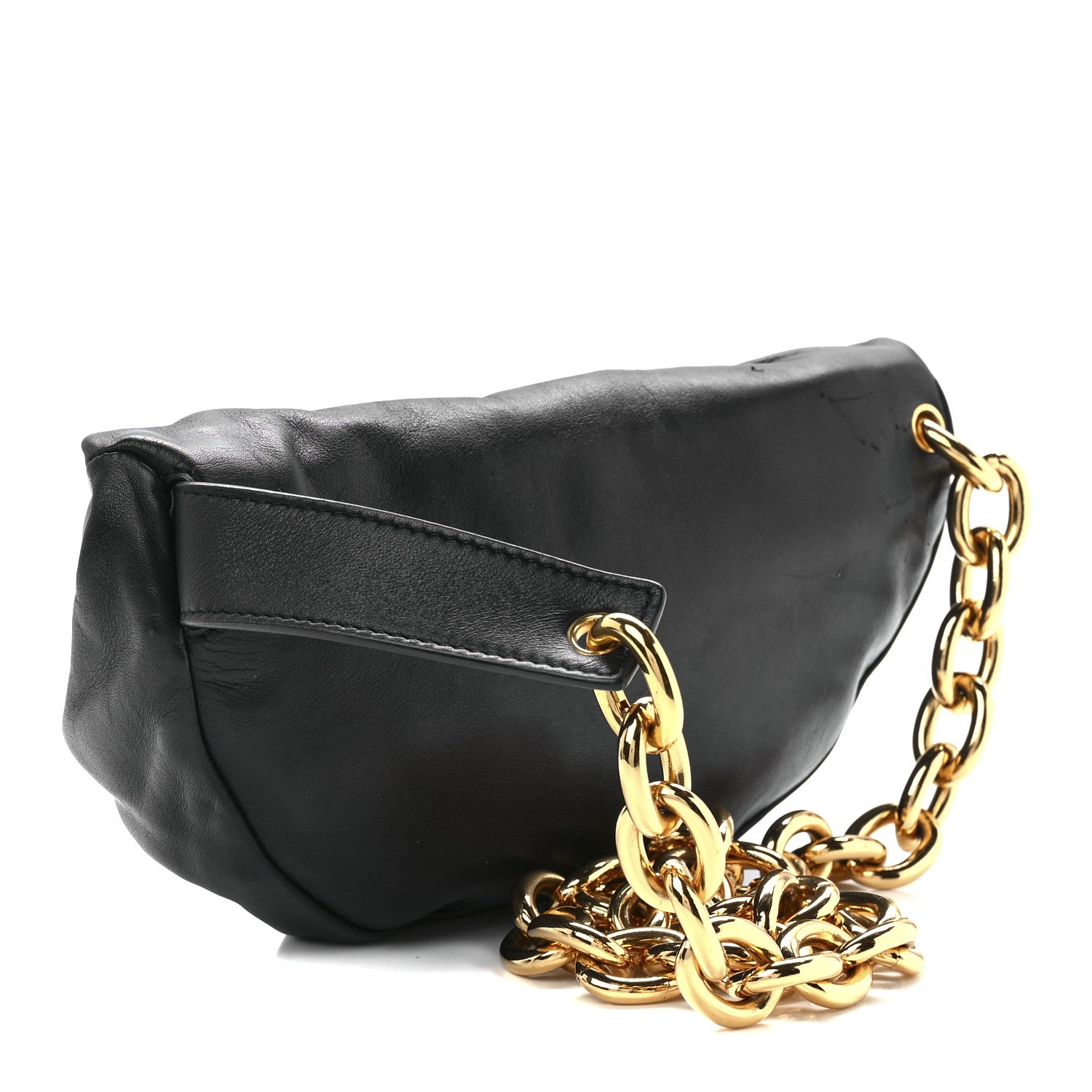 Bottega Veneta Nappa The Belt Chain Pouch Black 3 of 12