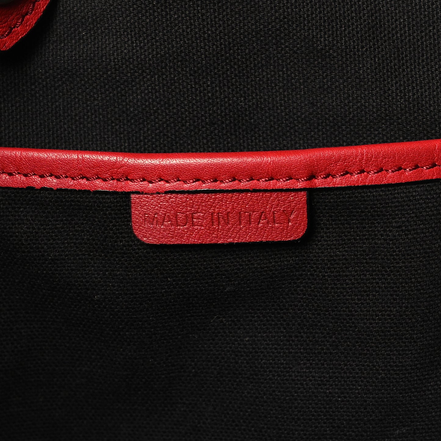 Soft Calfskin House Check Big Crush Tote Military Red