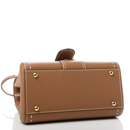 Delvaux Grained Rodeo Calfskin Surpique Mini Brillant Satchel Vegetal Ivory 5 of 10