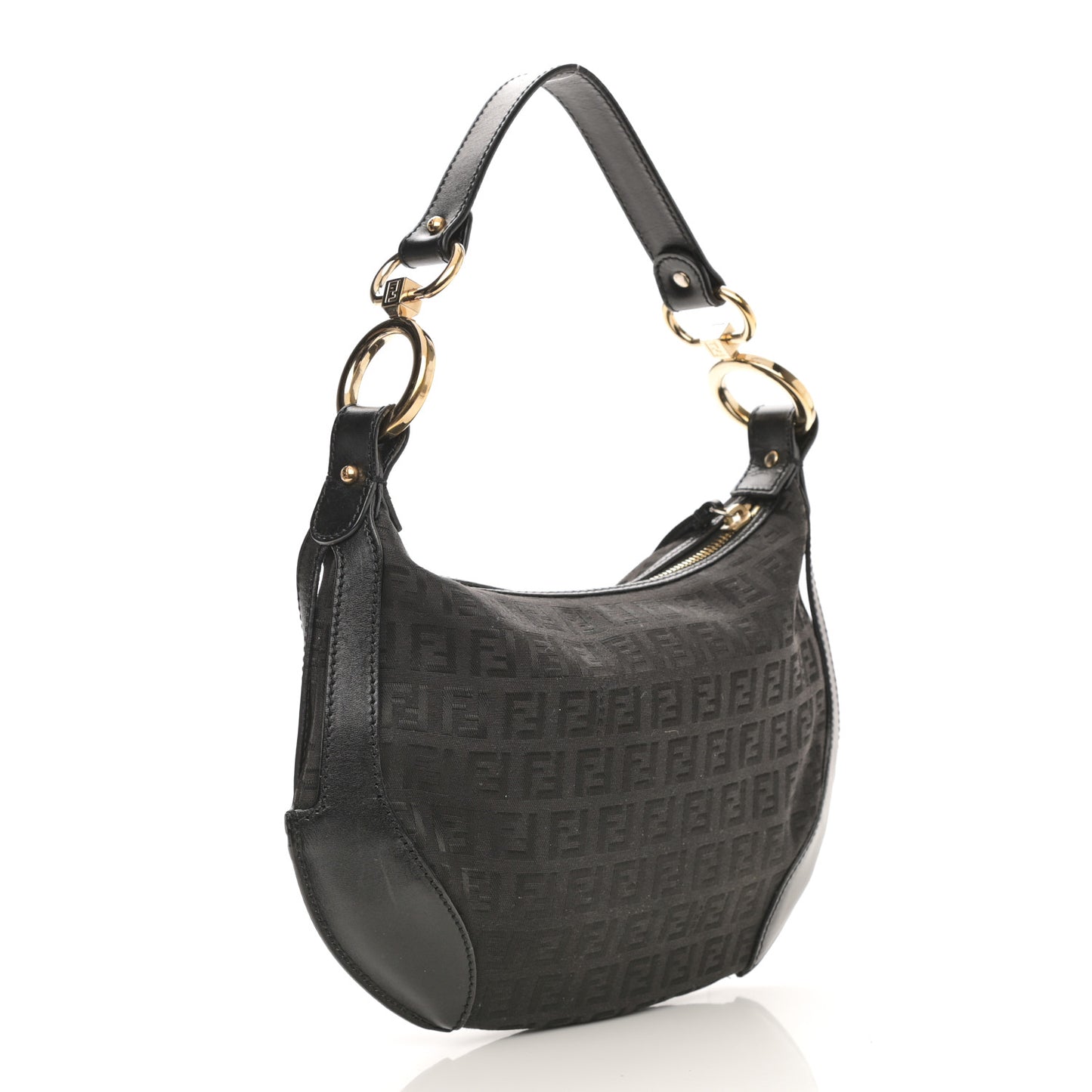 Zucchino Cuoio Chef Pocket Shoulder Bag Black