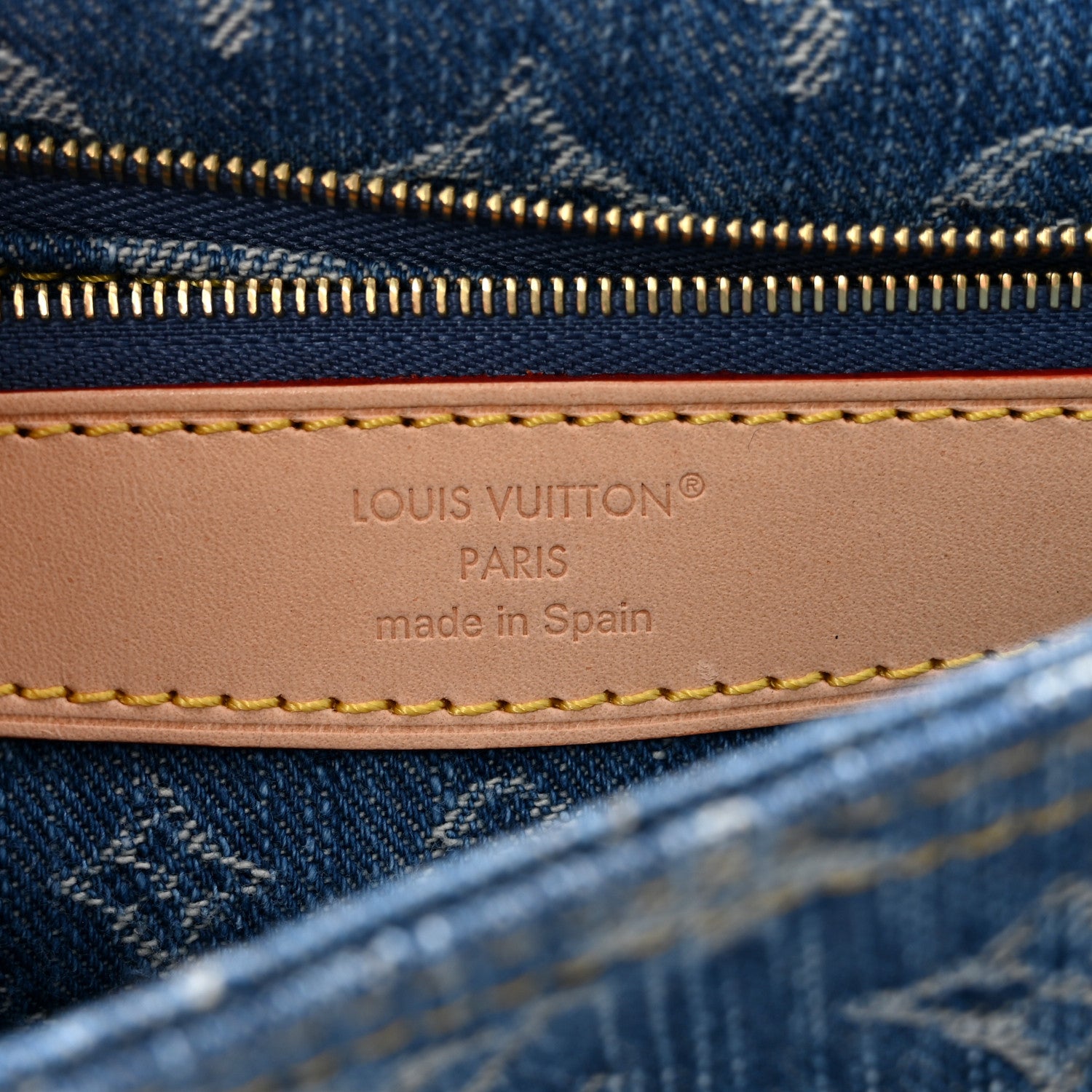 Louis Vuitton Monogram Denim Diane Blue 6 of 11