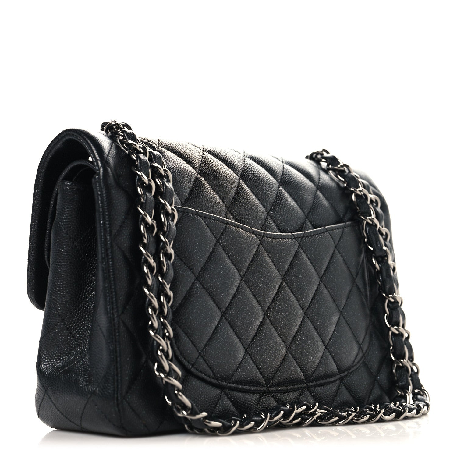 Chanel Iridescent Caviar Quilted Small Double Flap Black 3 of 10