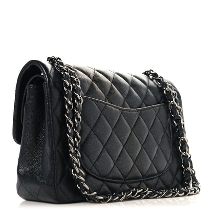 Chanel Iridescent Caviar Quilted Small Double Flap Black 3 of 10