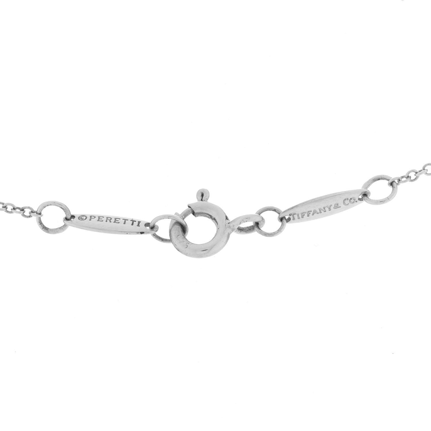 Tiffany Sterling Silver Elsa Peretti Letter S Pendant Necklace 4 of 5
