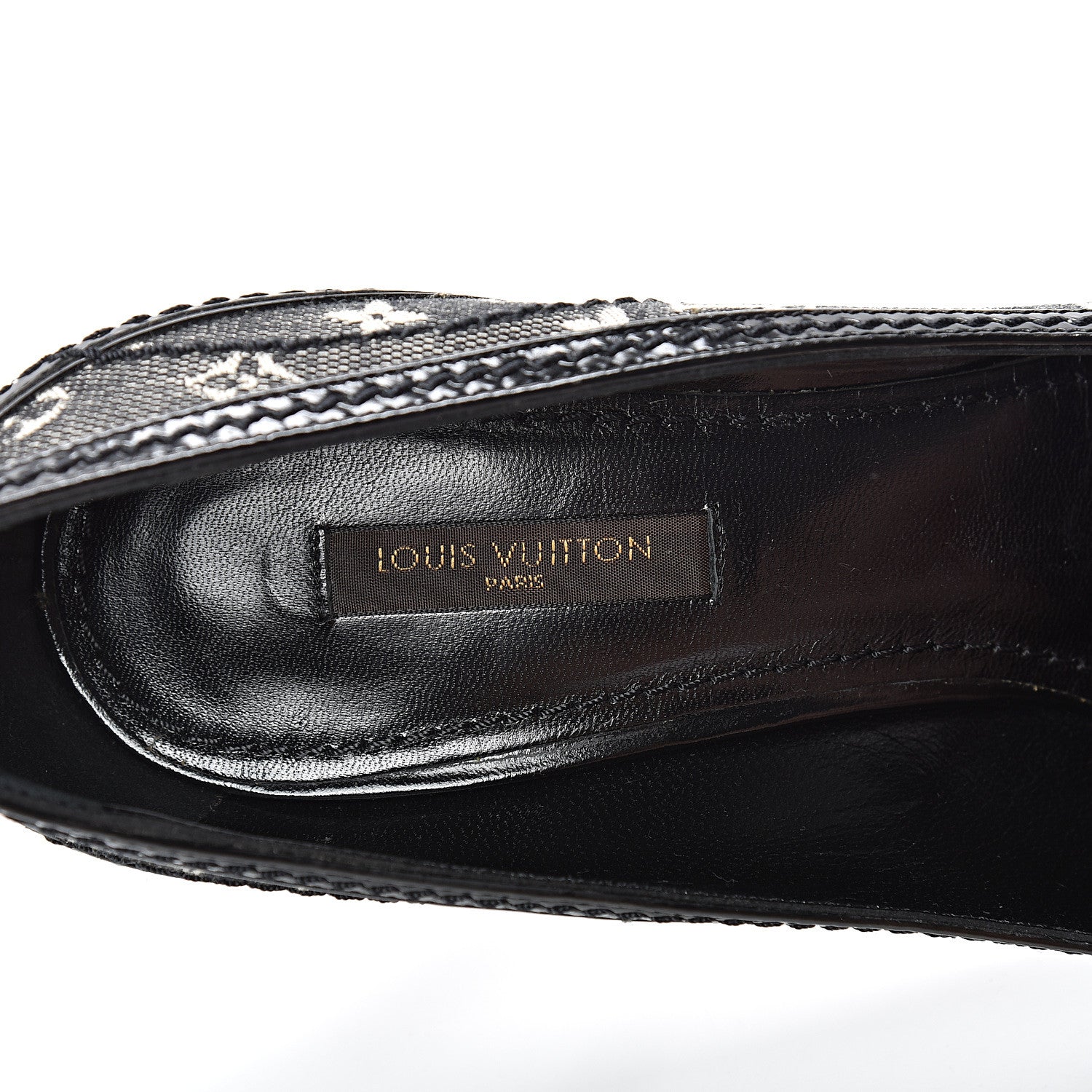 Louis Vuitton Mini Monogram Luxembourg Pumps 38.5 Gris 8 of 15