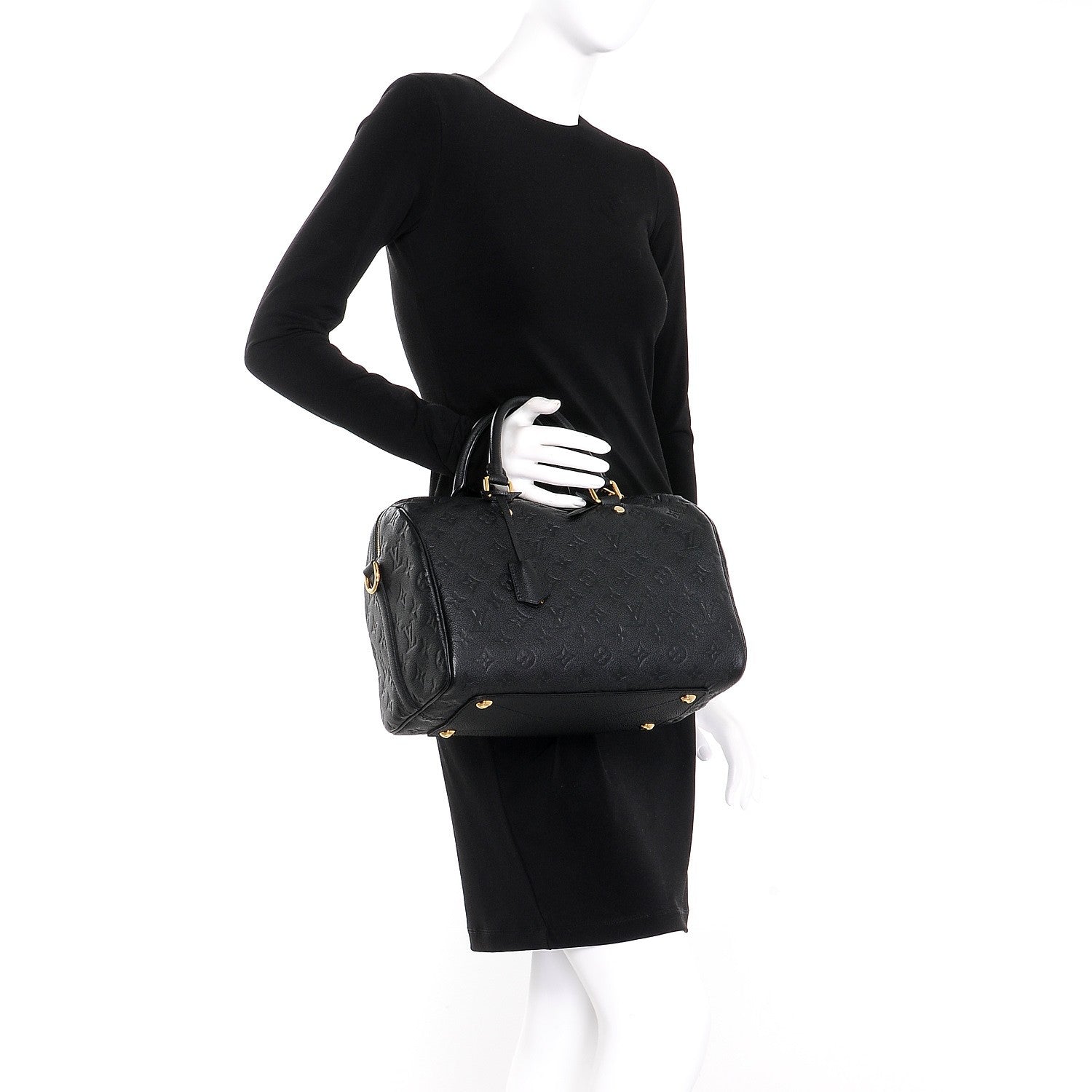 Louis Vuitton Empreinte Speedy Bandouliere 30 Black 3 of 11