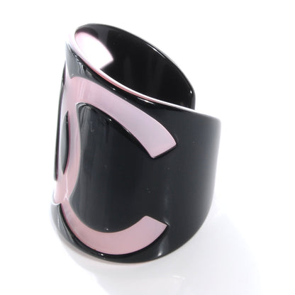 Chanel Resin CC Cuff Black Pink 3 of 5