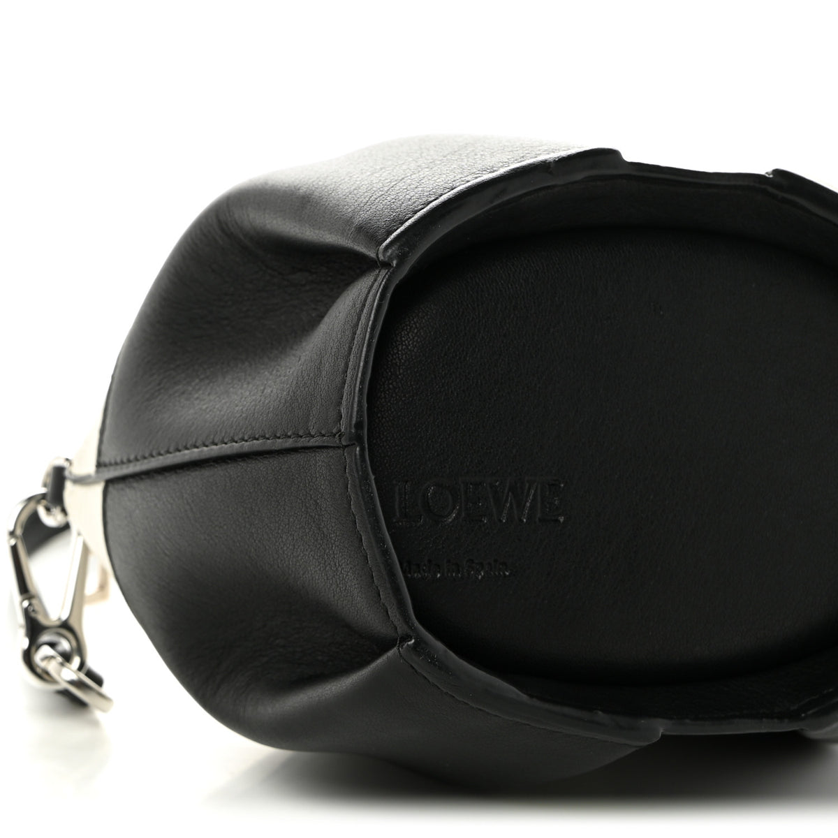 Calfskin Panda Crossbody Black White