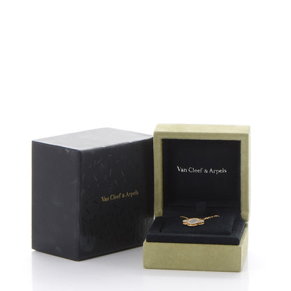 Van Cleef & Arpels 18K Yellow Gold Mother of Pearl Vintage Alhambra Pendant Necklace 7 of 7