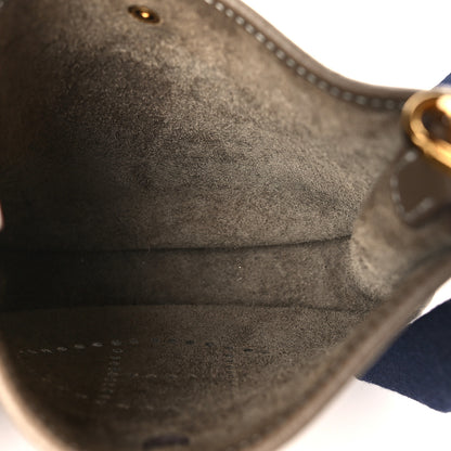 Hermes Taurillon Clemence Amazone Evelyne TPM Etoupe Bleu Indigo 5 of 10
