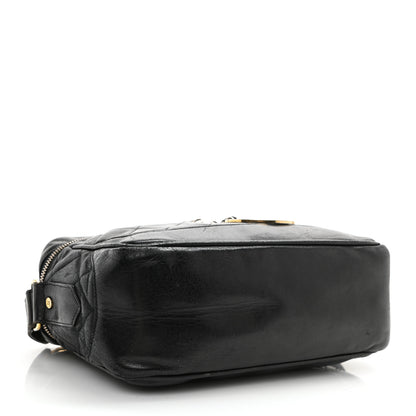 Chanel Lambskin Quilted Vanity Train Case Shoulder Bag Black 4 of 14