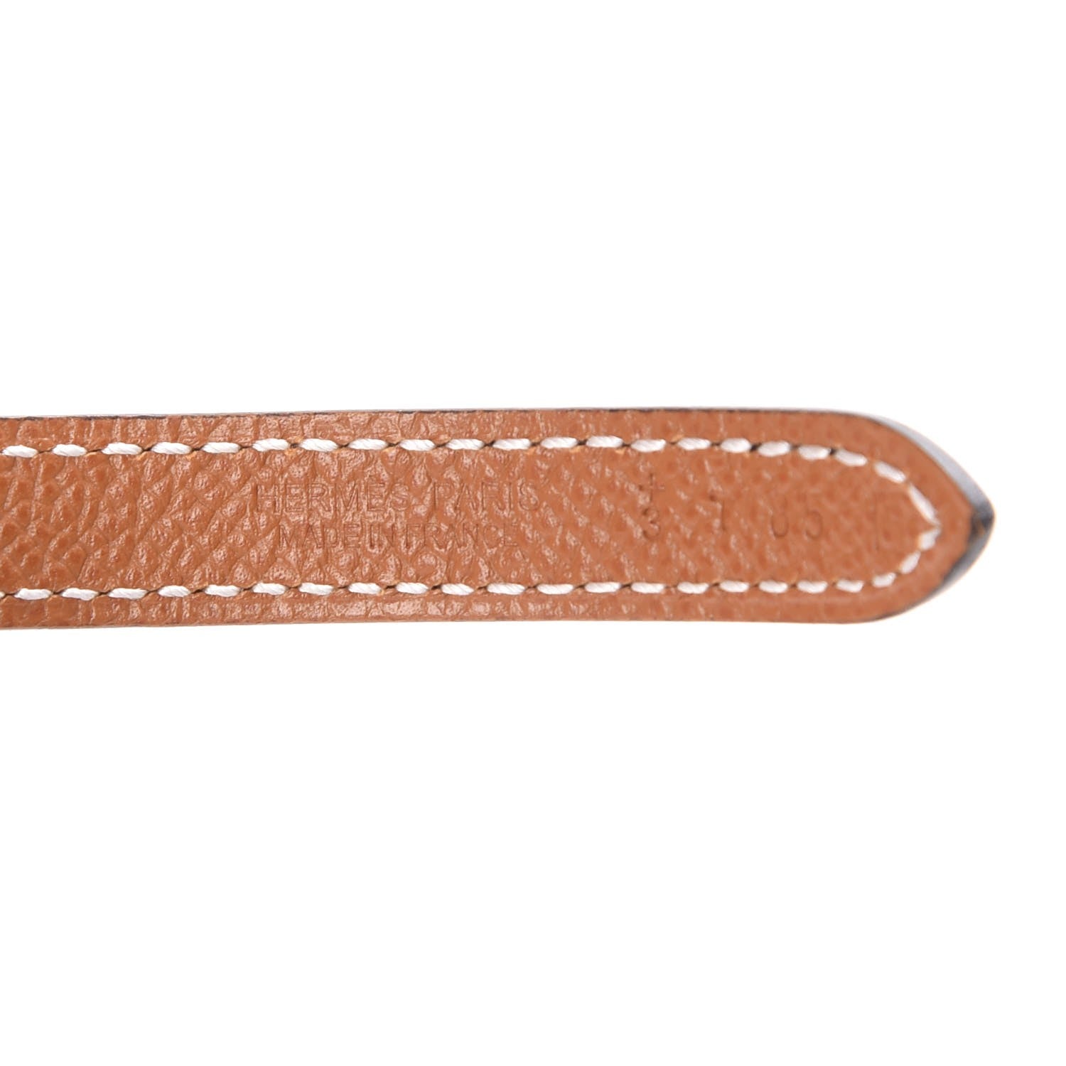 Hermes Swift Epsom 13mm Belt Strap 85 Black Gold 3 of 5