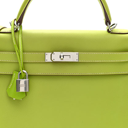 Hermes Epsom Candy Kelly Retourne 32 Kiwi Lichen 8 of 16