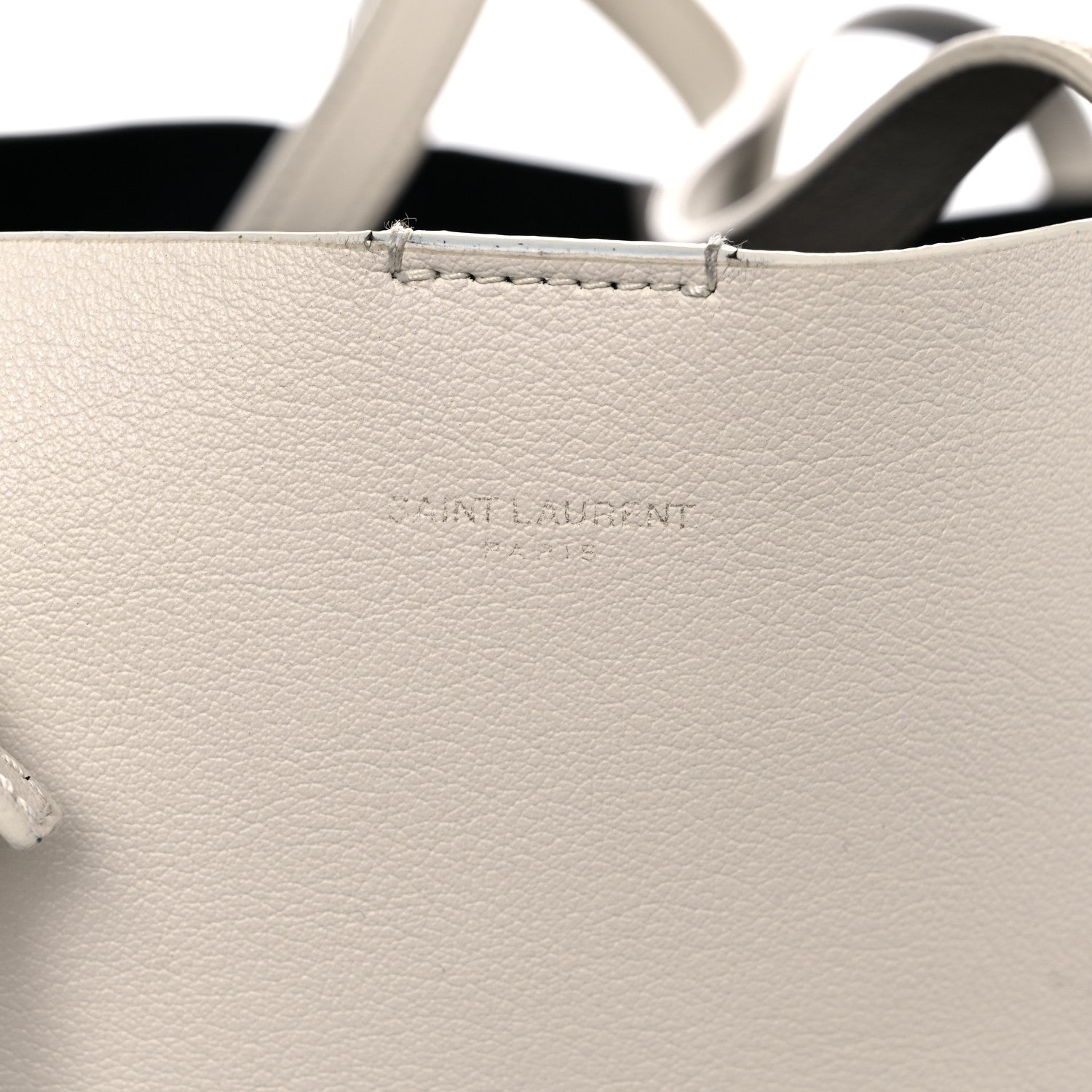 Saint Laurent Calfskin Large Shopping Tote Porcellana 26 of 36