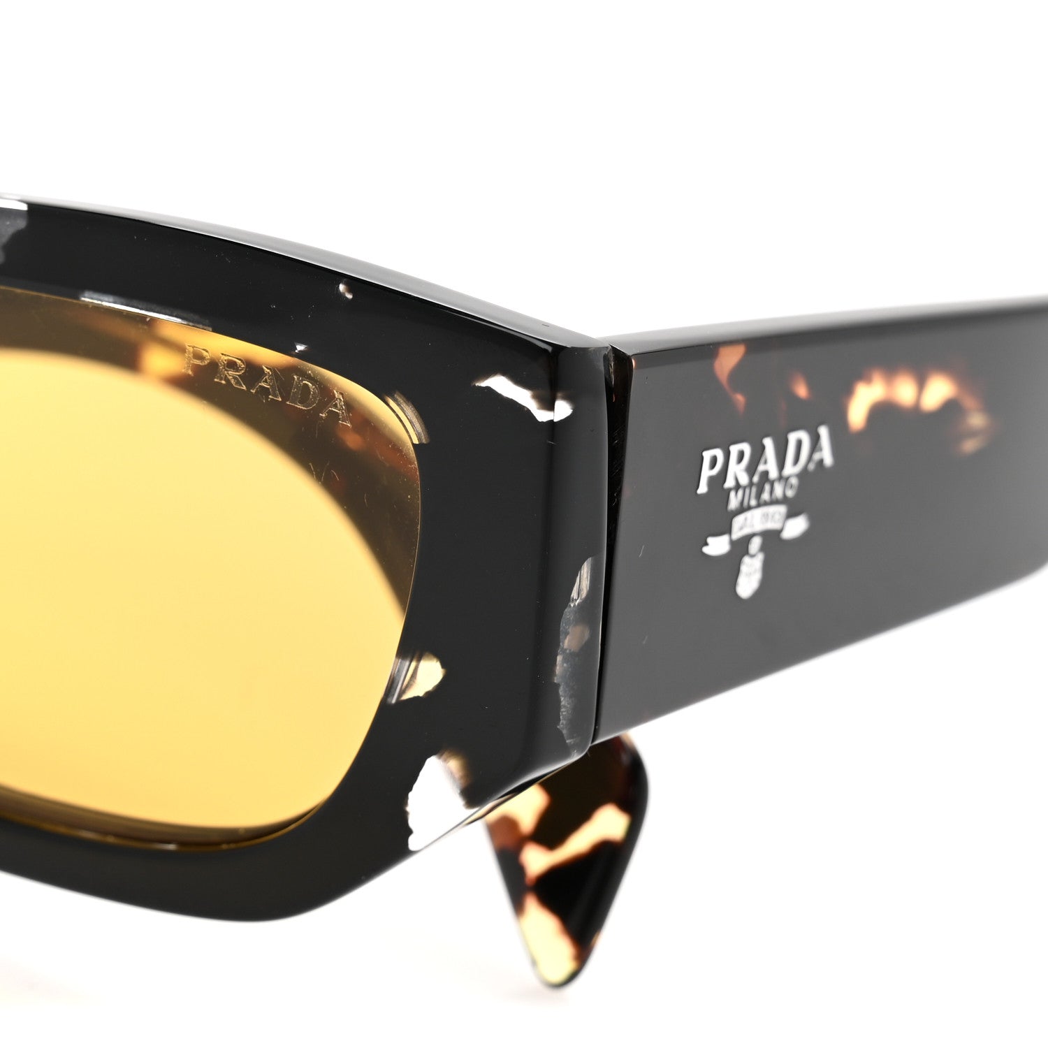 Prada Acetate Pillow Sunglasses SPR A01 Tortoise 7 of 8