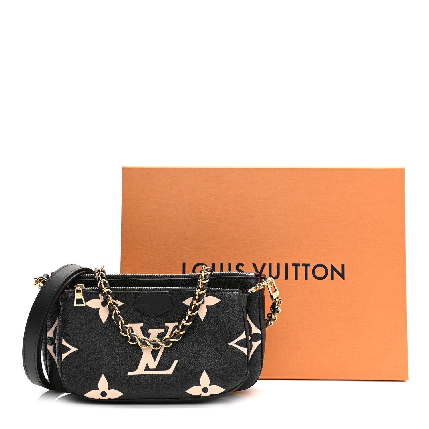 Louis Vuitton Empreinte Monogram Giant Multi Pochette Accessories Black Beige 11 of 11