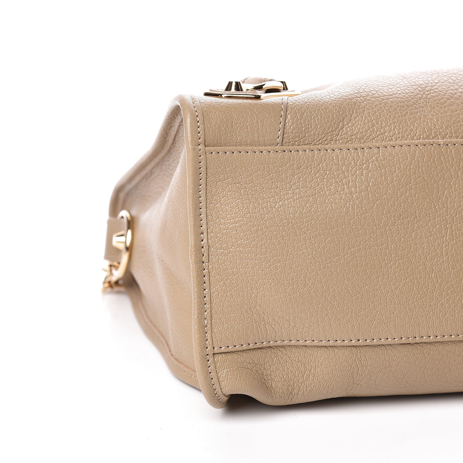 Balenciaga Chevre Gold Metallic Edge Hardware City Beige Latte 8 of 10