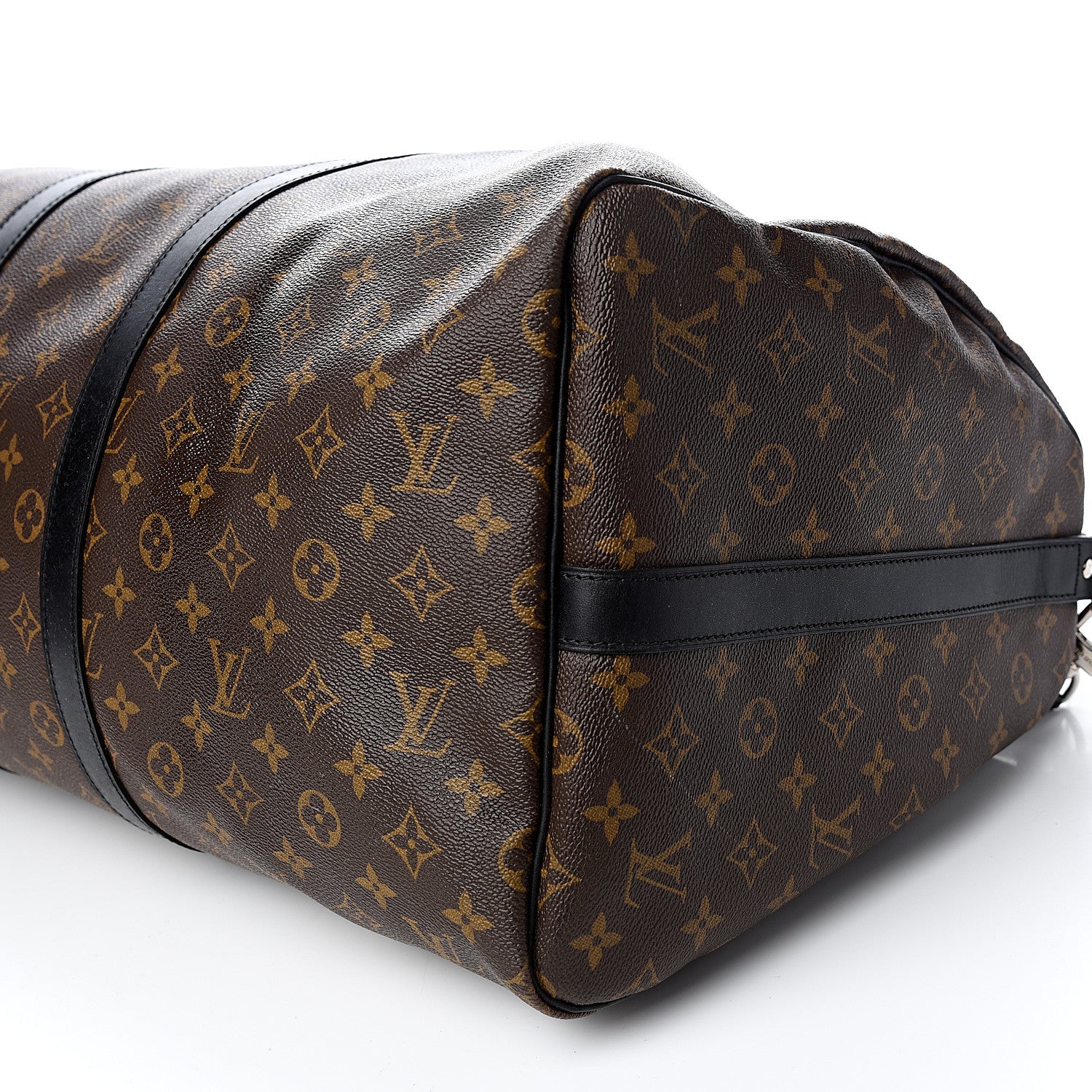 Louis Vuitton Monogram Macassar Keepall Bandouliere 55 8 of 9