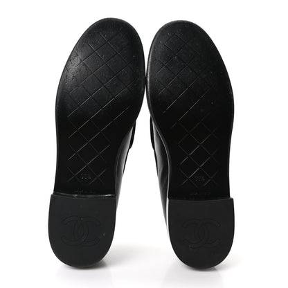 Chanel Lambskin Quilted CC Turnlock Loafers 39.5 Black 6 of 9