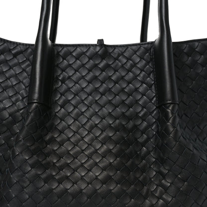 Bottega Veneta Calfskin Intrecciato Large Pinacoteca Reversible Tote Black 8 of 10