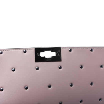 Valentino Garavani Smooth Calfskin Quilted Beehive Shoulder Bag Black 10 of 14