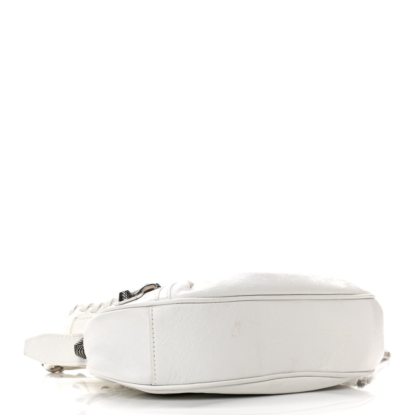 Agneau Arena Le Cagole Shoulder Bag XS Optic White