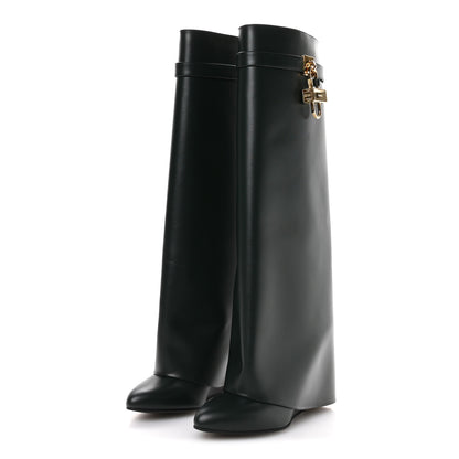 Givenchy Calfskin Shark Lock Pant Boots 40 Green Forest 4 of 7