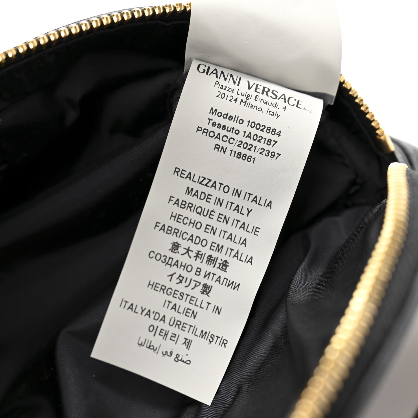 Grained Calfskin Vanitas Medea Belt Bag Black