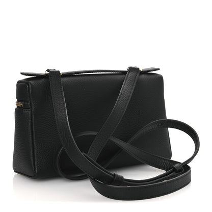 Loro Piana Grained Calfskin L19 Extra Pocket Pouch Black 3 of 9