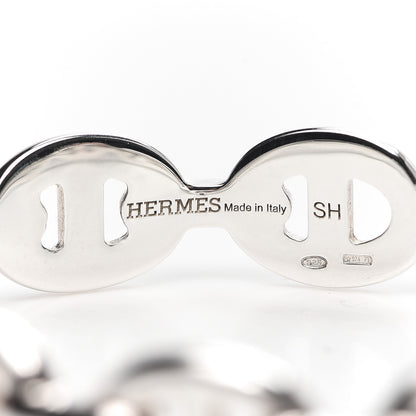 Hermes Sterling Silver MM Chaine d'Ancre Enchainee Cuff Bracelet SH 4 of 6