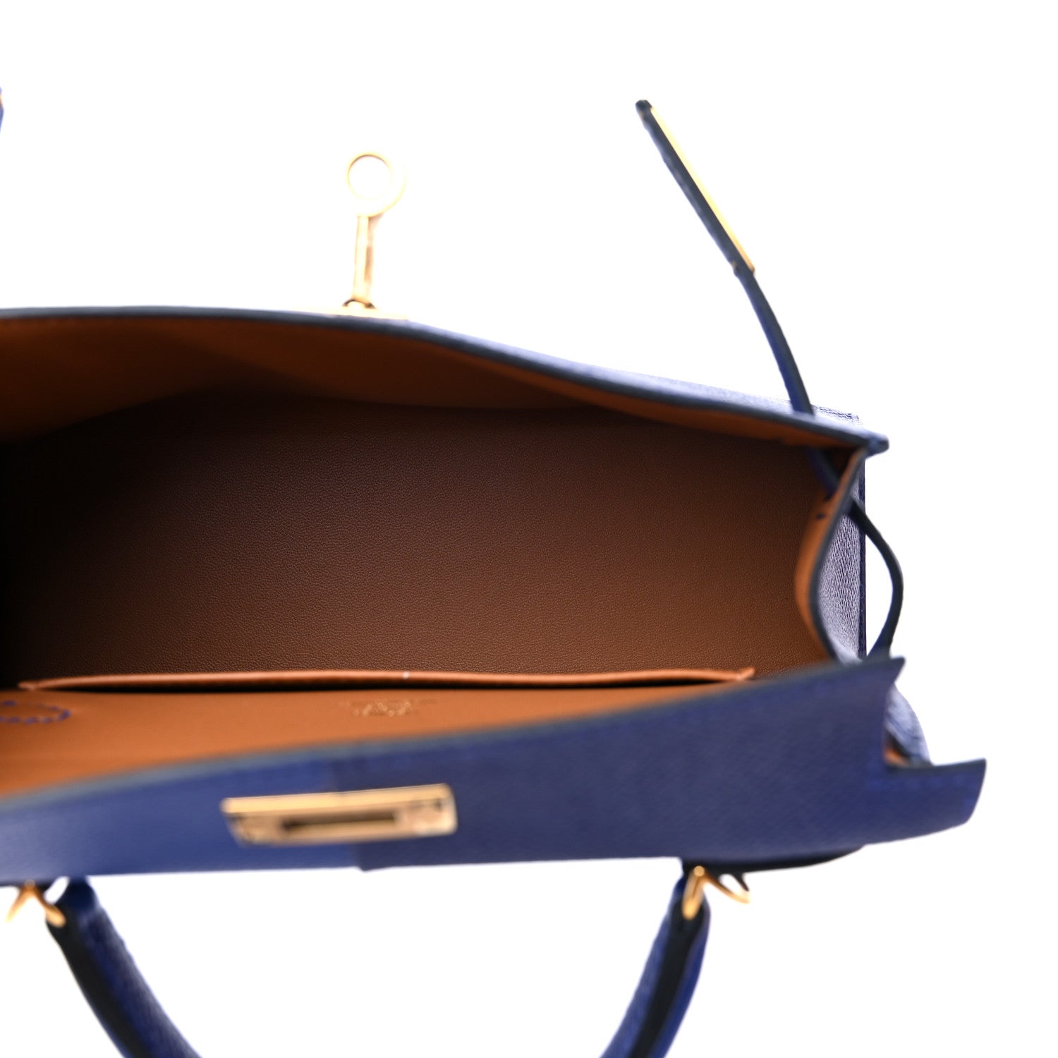 Hermes Epsom Casaque Mini Kelly Sellier 20 Bleu Encre Bleu Electrique Gold 5 of 10