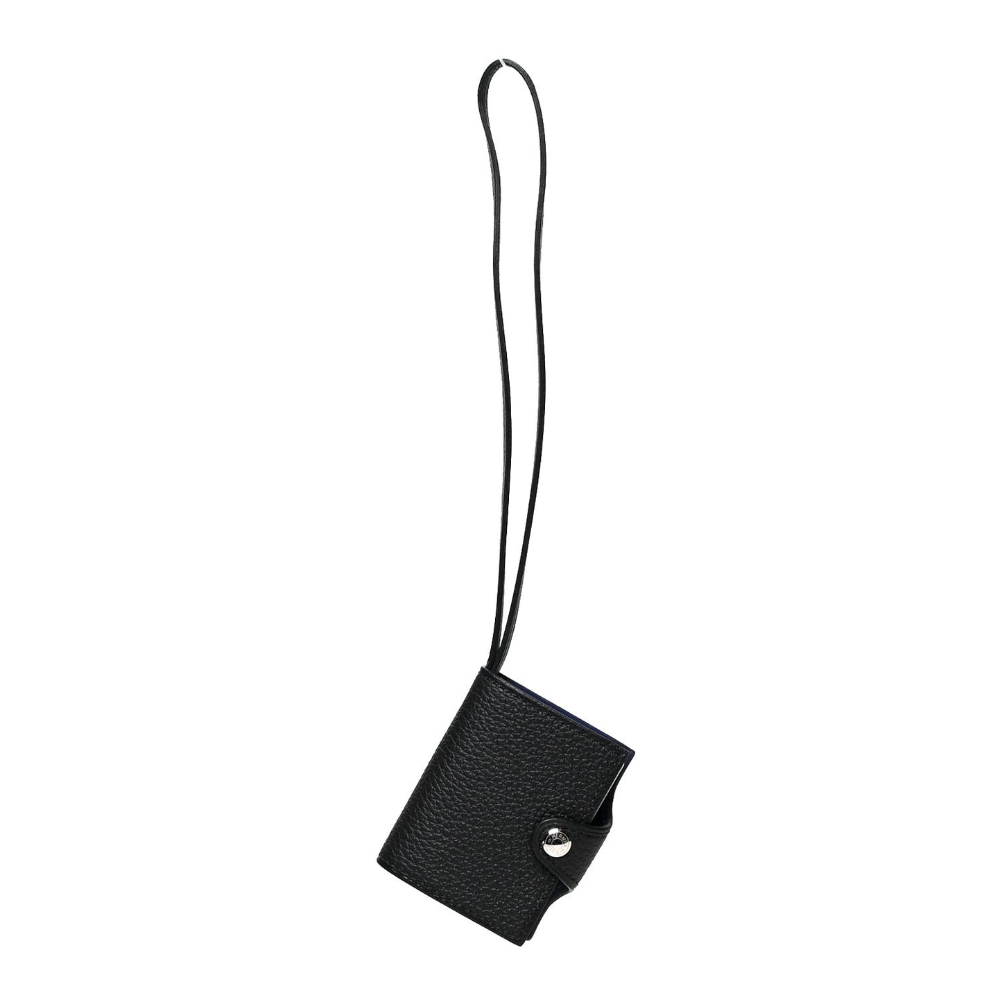 Togo Swift Verso Ulysse Nano Bag Charm Black Bleu Saphir