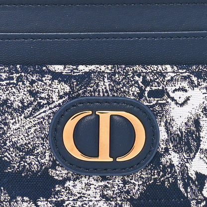 Christian Dior Toile de Jouy Reverse Jacquard 30 Montaigne Freesia Card Holder Blue 5 of 8