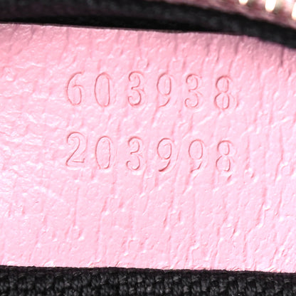 Gucci GG Supreme Monogram Psychedelic Round Shoulder Bag Black Multicolor Sugar Pink 7 of 10