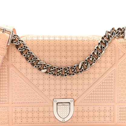 Christian Dior Patent Micro-Cannage Small Diorama Flap Bag Rose 8 of 13