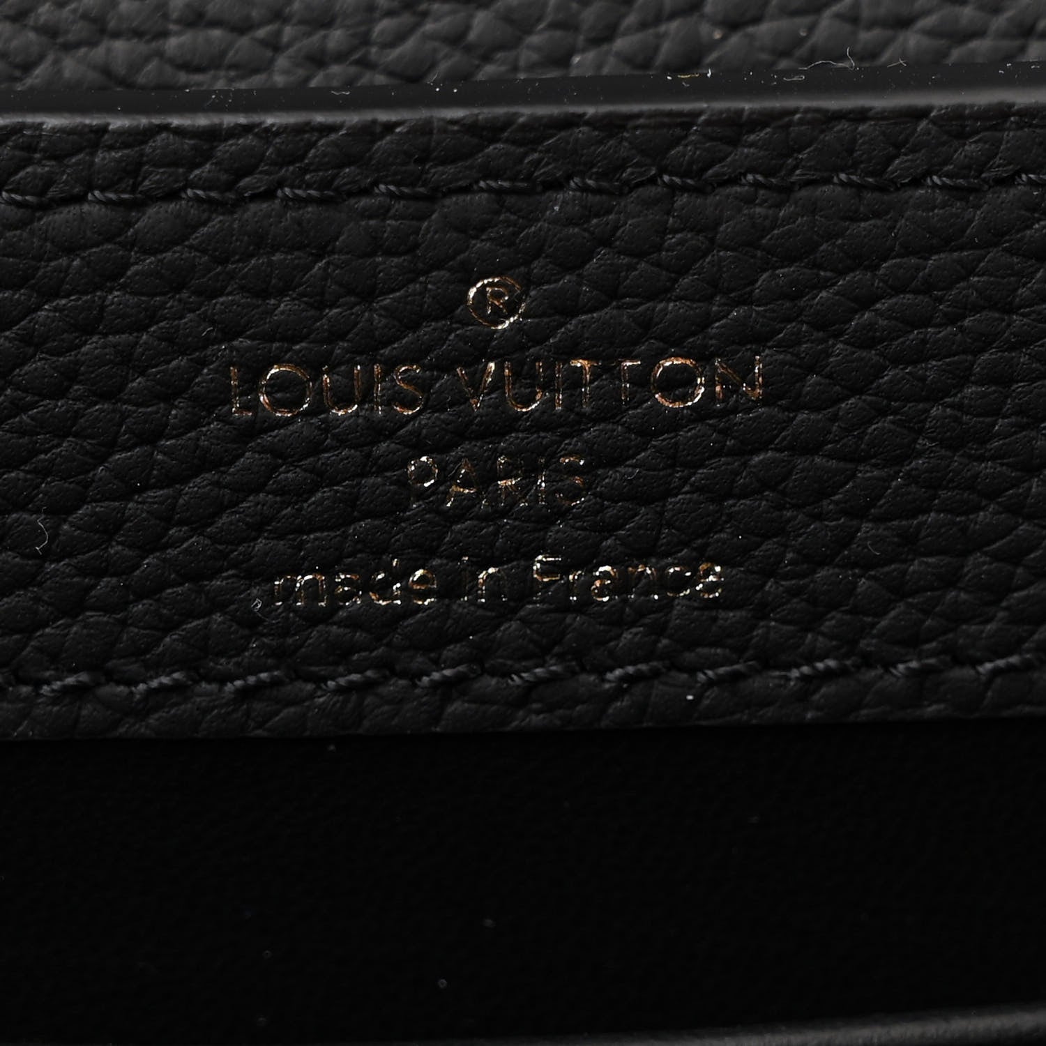 Louis Vuitton Matte Taurillon Capucines East West Mini All Black 7 of 11