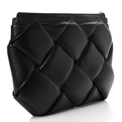 Bottega Veneta Nappa Maxi Intrecciato Padded Clutch Black 3 of 6