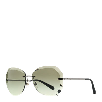 Chanel Metal Spring Round Sunglasses 4220 Gunmetal Green 1 of 6