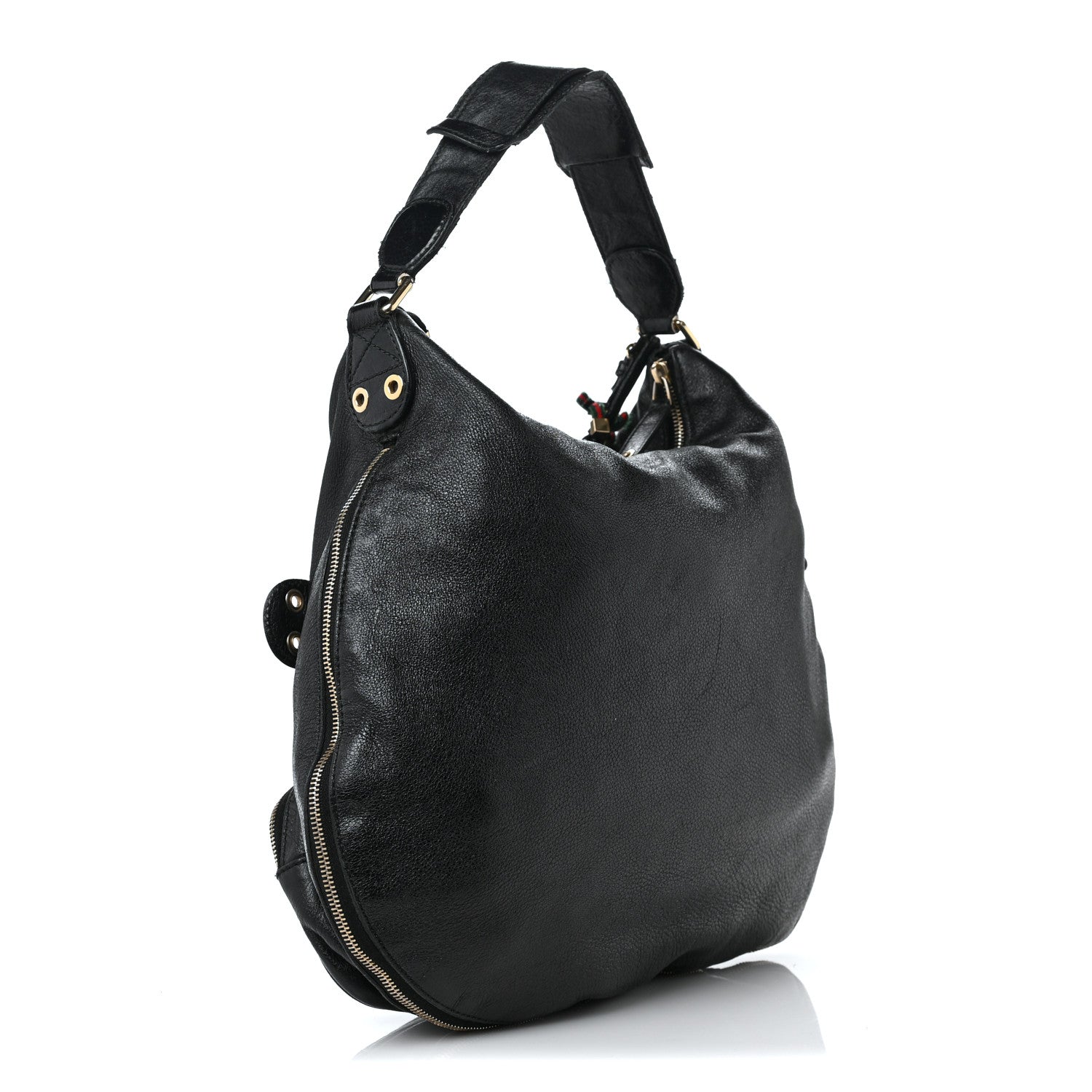 Gucci Calfskin Voyager Hobo Black 3 of 13