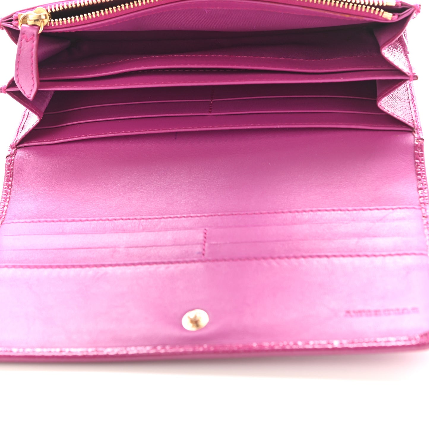 Patent Heritage Grain Penrose Continental Wallet Pink