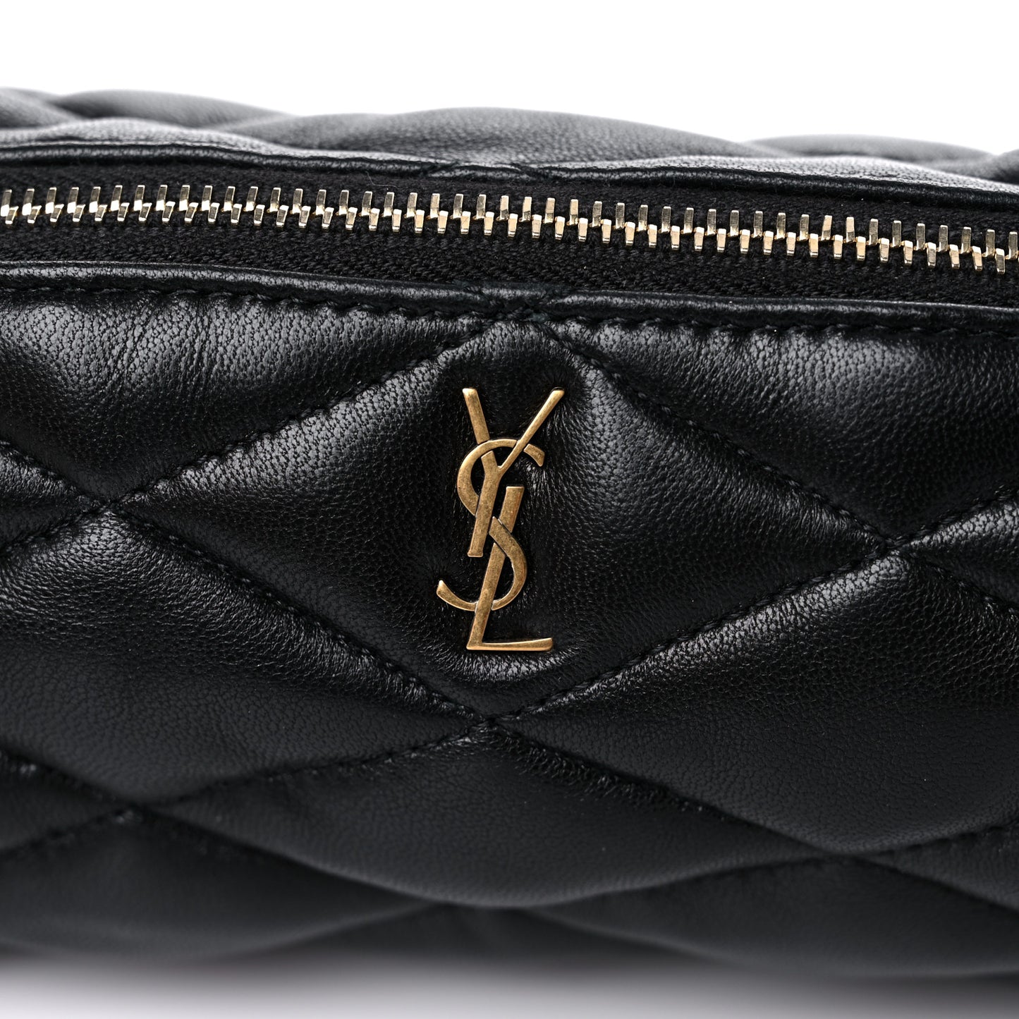 Lambskin Monogram Mini Sade Tube Bag Black