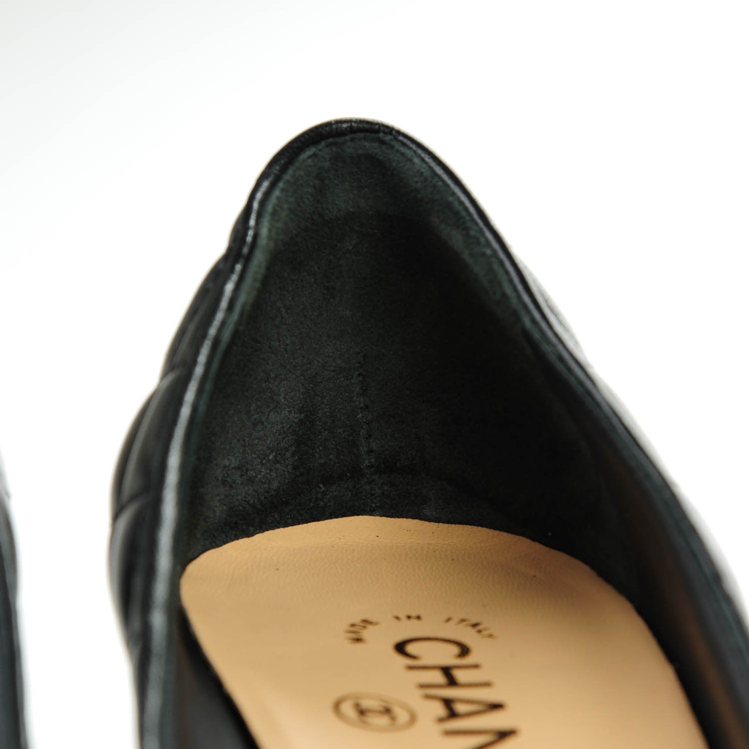 Chanel Lambskin Quilted Pumps 39 Black 10 of 10