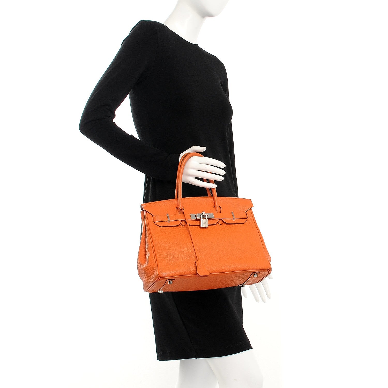 Hermes Togo Birkin 30 Orange 2 of 35