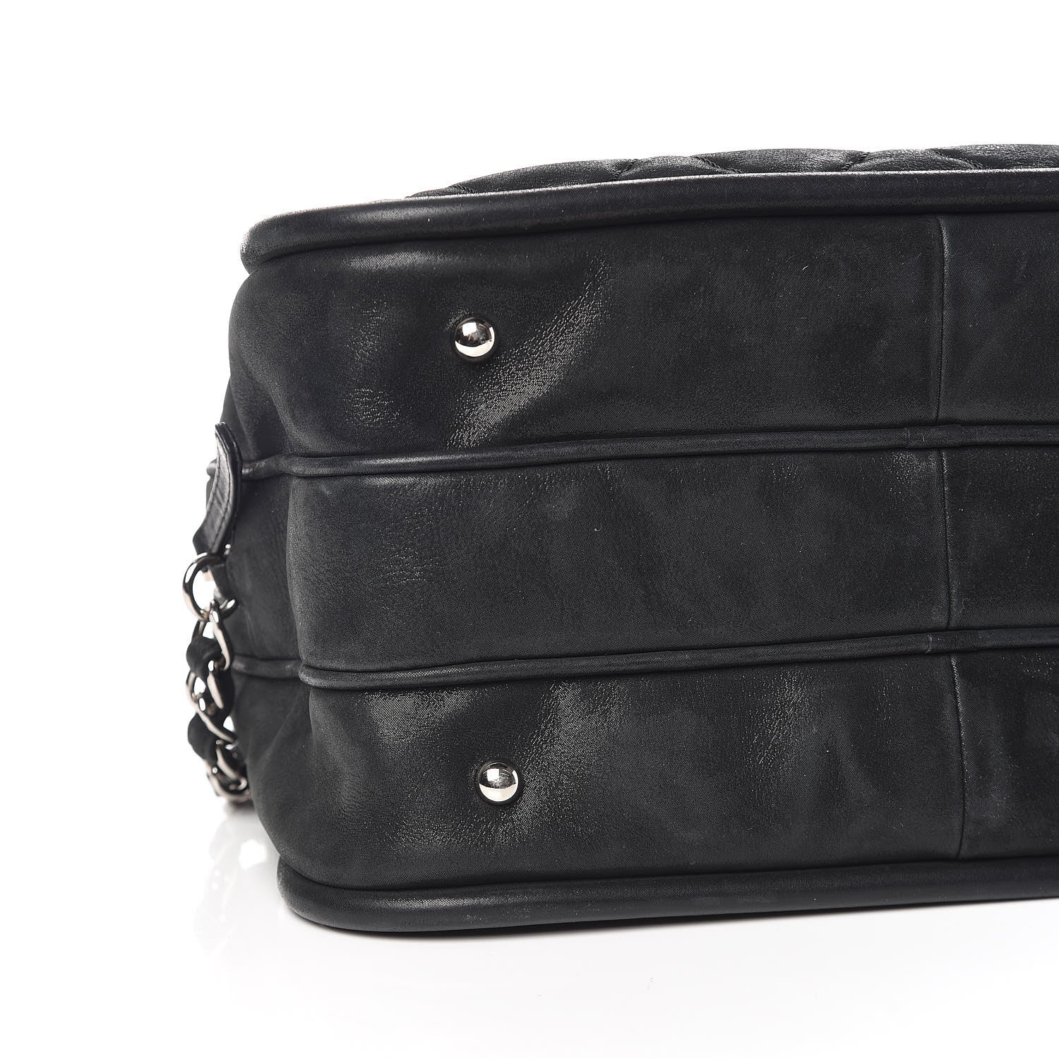 Chanel Iridescent Calfskin Quilted Relax CC Camera Case Black 6 of 16